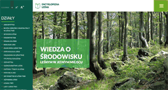 Desktop Screenshot of encyklopedialesna.pl