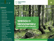 Tablet Screenshot of encyklopedialesna.pl